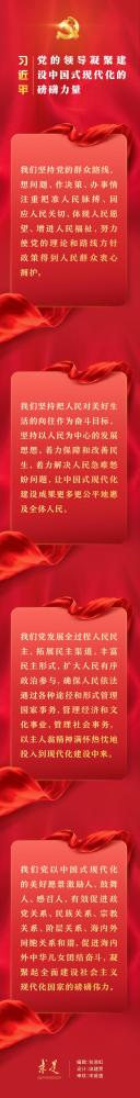 习近平：党的领导凝聚建设中国式现代化的磅礴力量