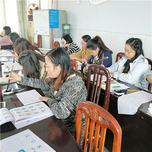 万善小学开展书法培训活动