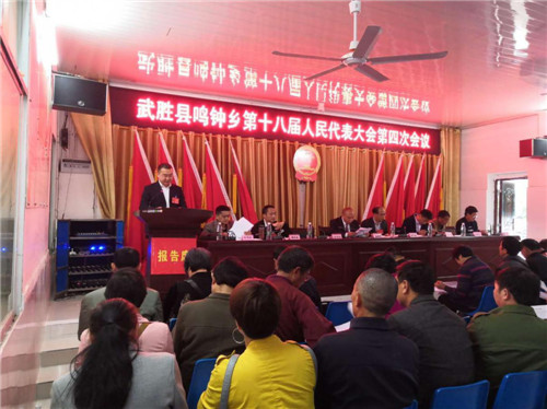 鸣钟乡第十八届人民代表大会第四次会议召开