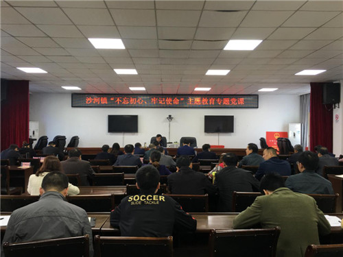 沙河镇组织召开主题教育学习会