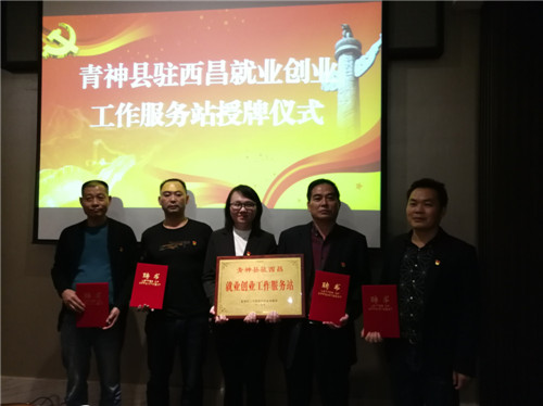 青神县：党建引领服务站  外出务工有保障