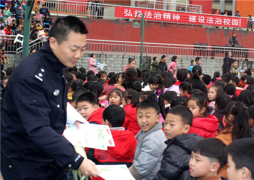 华蓥市：“国家宪法日”宣传进校园