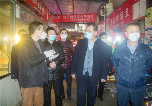 广安市市场监管局督导广安区疫情防控工作