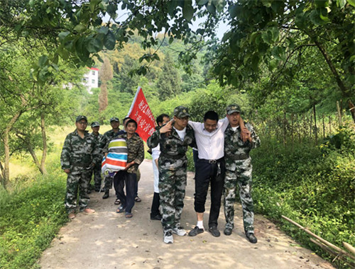 龙孔镇：开展地质灾害应急演练
