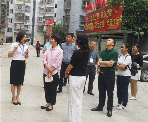 省妇联党组成员、副主席陈光凤一行到岳池县朝阳街道调研