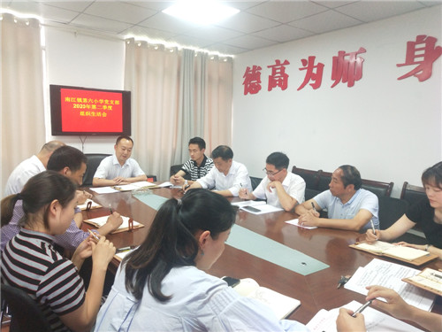 南江镇第六小学党支部召开2020年第二季度党组织生活会