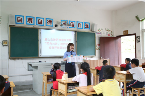 东坡区人民检察院开展“同舟共济，检护明天”检察开放日活动