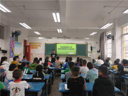 雷波县城关小学开展森林草原防灭火宣讲会活动