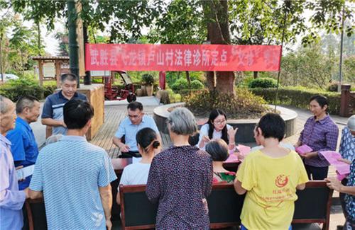 “法律诊所”开进飞龙镇卢山村