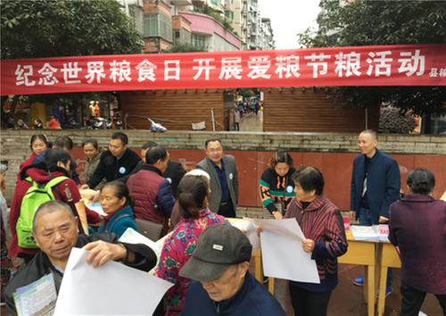 武胜县：开展2020年世界粮食日和全国粮食安全宣传周活动