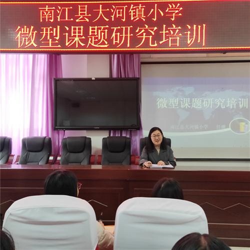 南江县：大河镇小学开展微型课题研究培训
