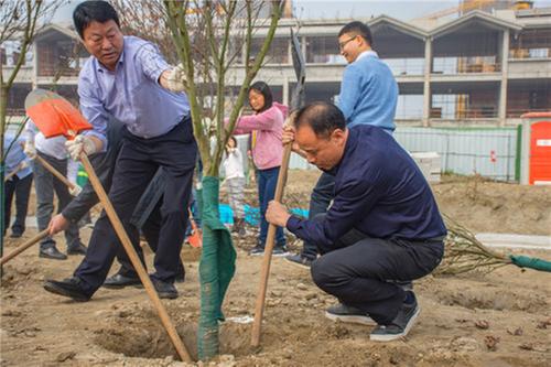 彭山区：春季义务植树为寿乡添绿