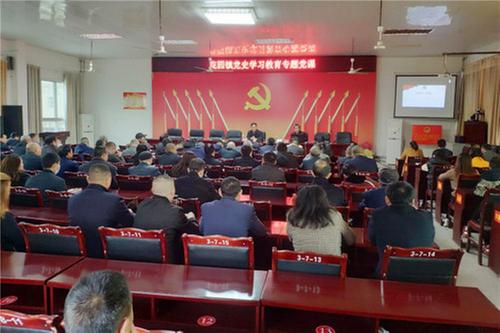 花园镇开展党史学习教育专题党课