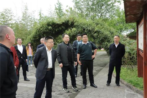 省委依法治省办调研督导武胜县全面依法治县示范试点工作