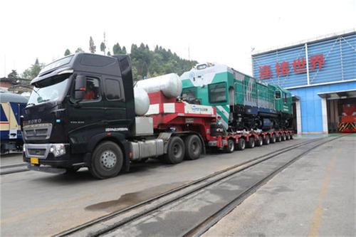 “资阳造”四川首款经济型绿色环保混合动力机车发往武汉