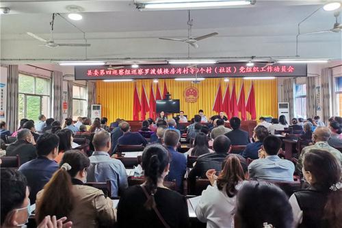 岳池县委第四巡察组巡察罗渡镇楼房湾村等 9 个村（社区）党组织工作动员会召开