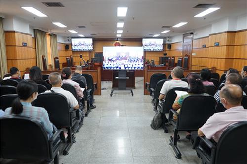 金牛法院公开审理一起电信诈骗集团案
