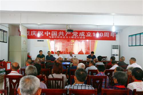 永兴镇马家坪村党总支部开展“庆祝建党100周年”主题党日活动
