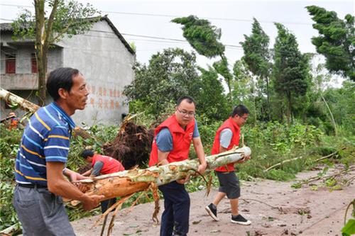 花桥镇：众志成城战风灾  救灾一线显担当