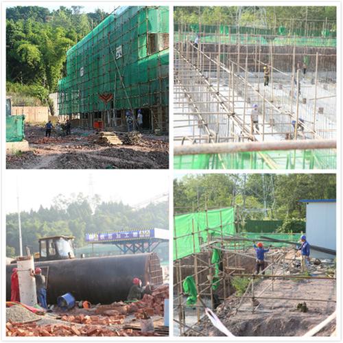 广安花园第二水厂工地奏响夏日“交响乐”