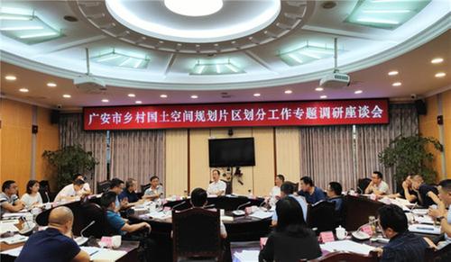 省民政厅副厅长胡建林一行赴华蓥市调研乡村国土空间规划片区划分工作