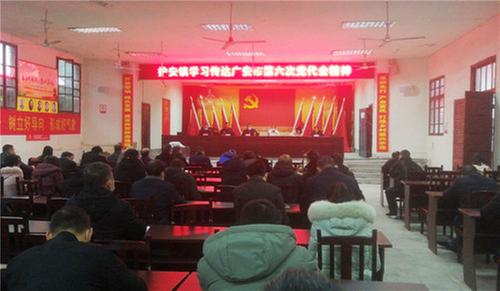 护安镇学习传达广安市第六次党代会精神