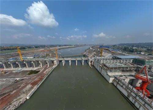 抢抓黄金期！青神县虎渡溪航电枢纽工程建设火热