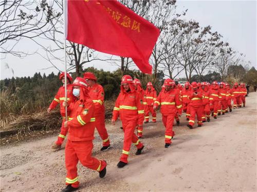 护安镇开展2022年春季森林防灭火应急演练