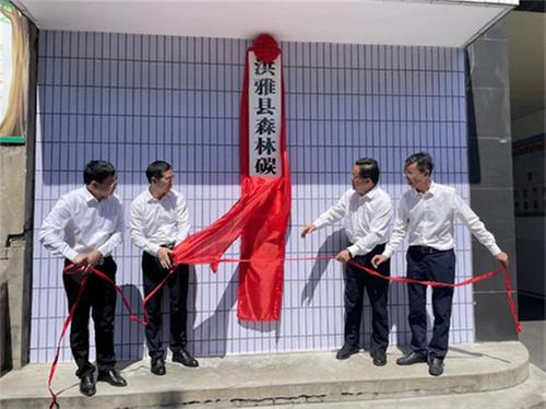 全省首个森林碳汇管理局在洪雅挂牌成立