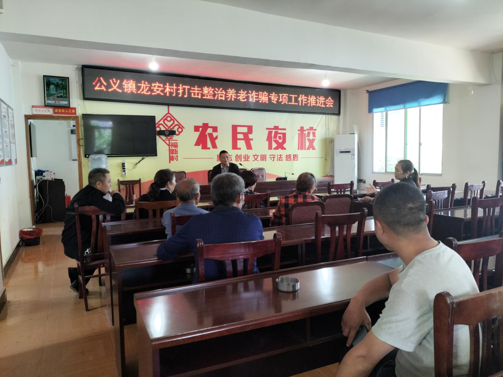 公义镇龙安村：开展“打击整治养老诈骗”专项行动