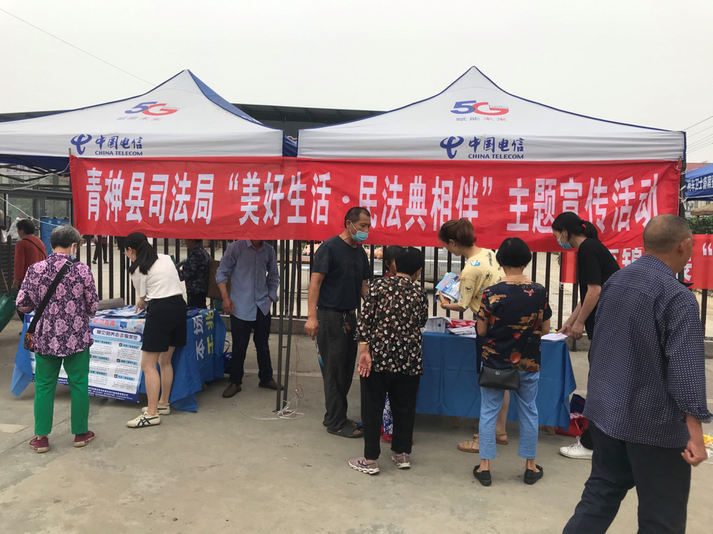 青神县司法局西龙司法所开展集中普法宣传活动