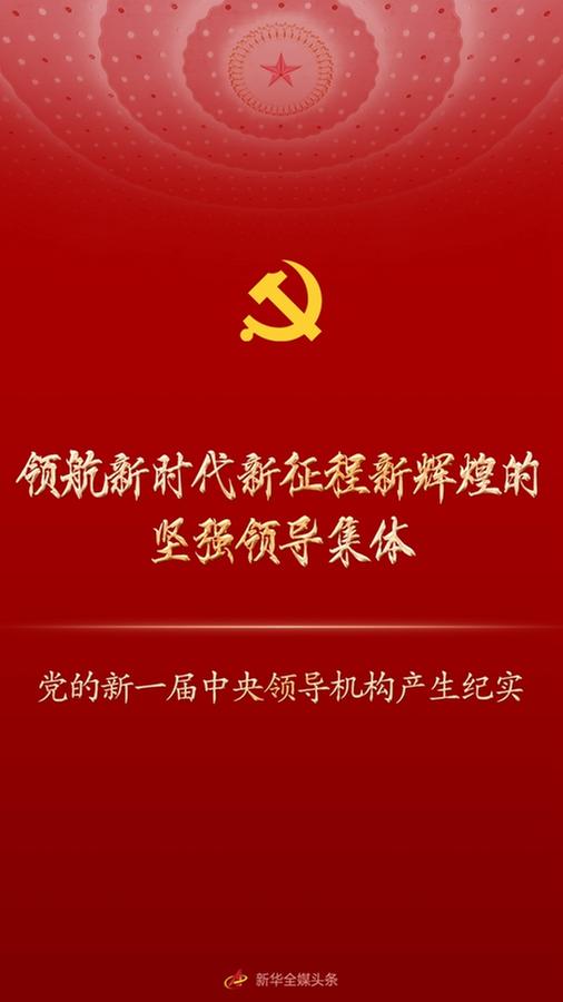 领航新时代新征程新辉煌的坚强领导集体——党的新一届中央领导机构产生纪实