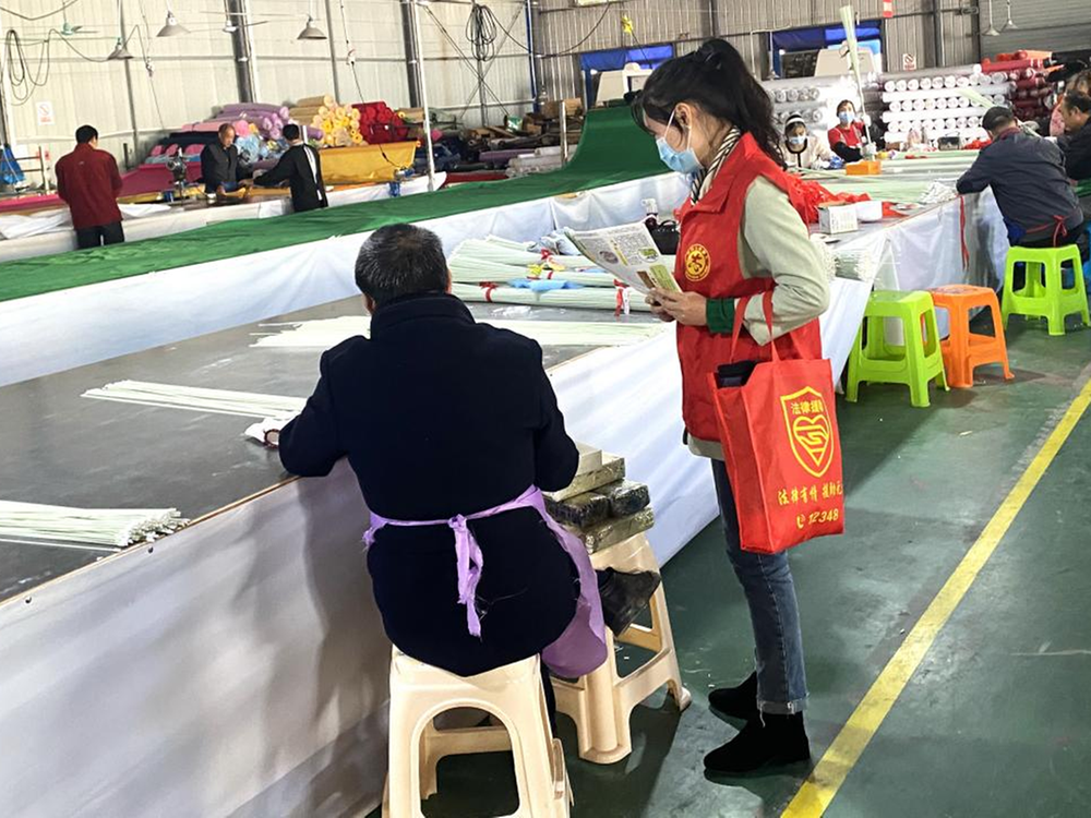 丰禾镇开展“手拉手、心连心”法治宣传活动