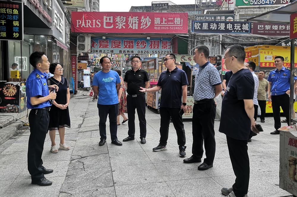 岳池县人大常委会调研城市乱象专项整治工作