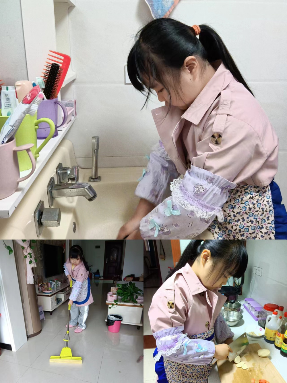 巴州区九小开展“宅家抗疫情劳动我能行”主题实践活动