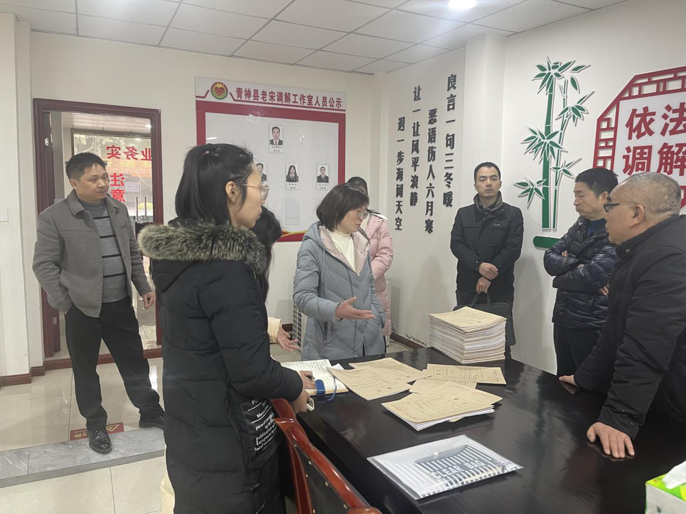 眉山市领导赴青神开展新时代“枫桥经验”专题调研