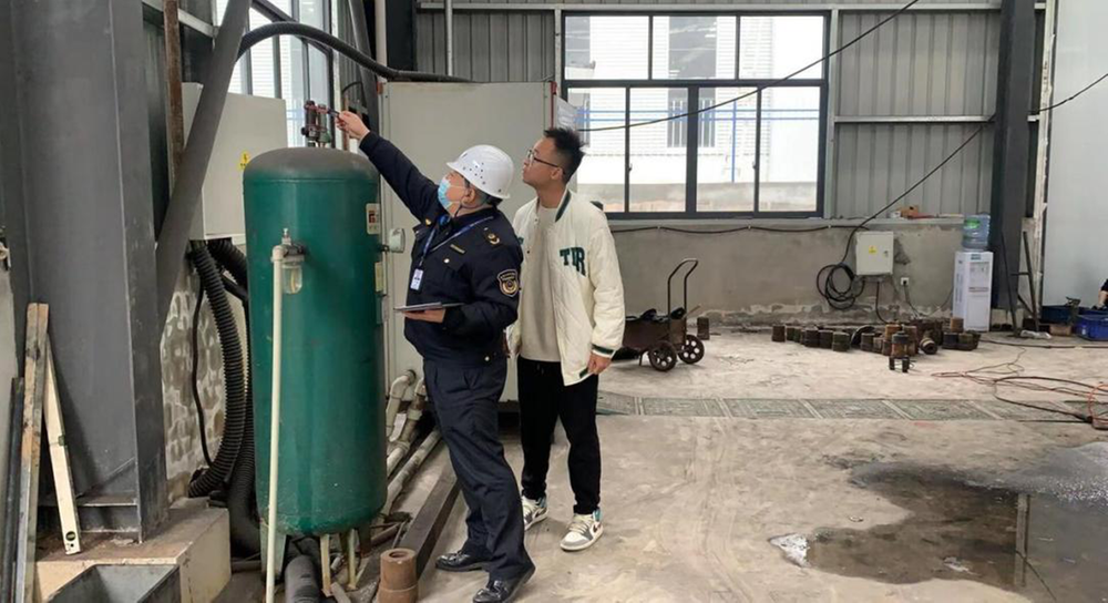 丹棱县扎实开展“春雷行动2023”特种设备安全执法行动