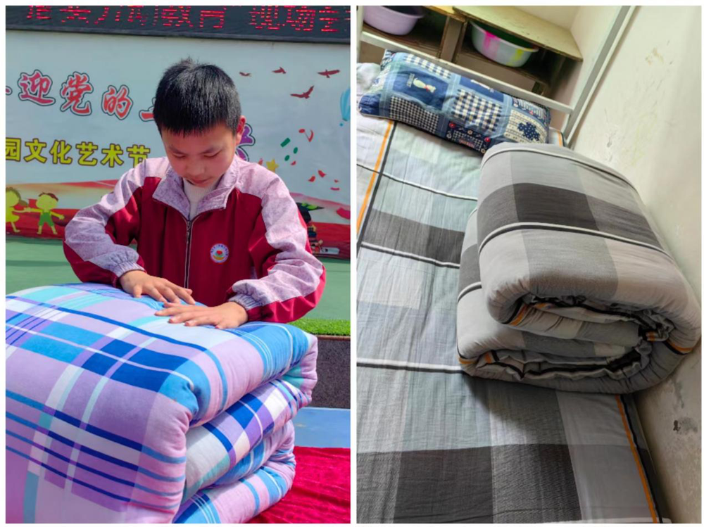 南江县下两镇东垭小学培养学生生活自理能力