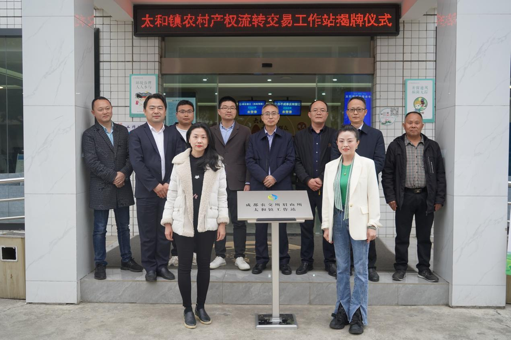 眉山市首个镇级农村产权交易工作站成立