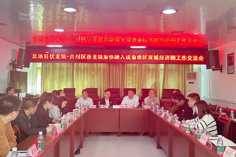 岳池县伏龙镇联合合川区香龙镇开展工作交流会