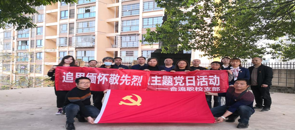 邻水县合流职校开展主题党日活动