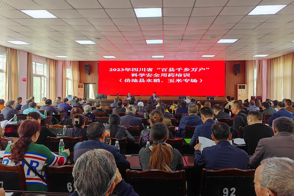 岳池县开展“百县千乡万户”科学安全用药培训