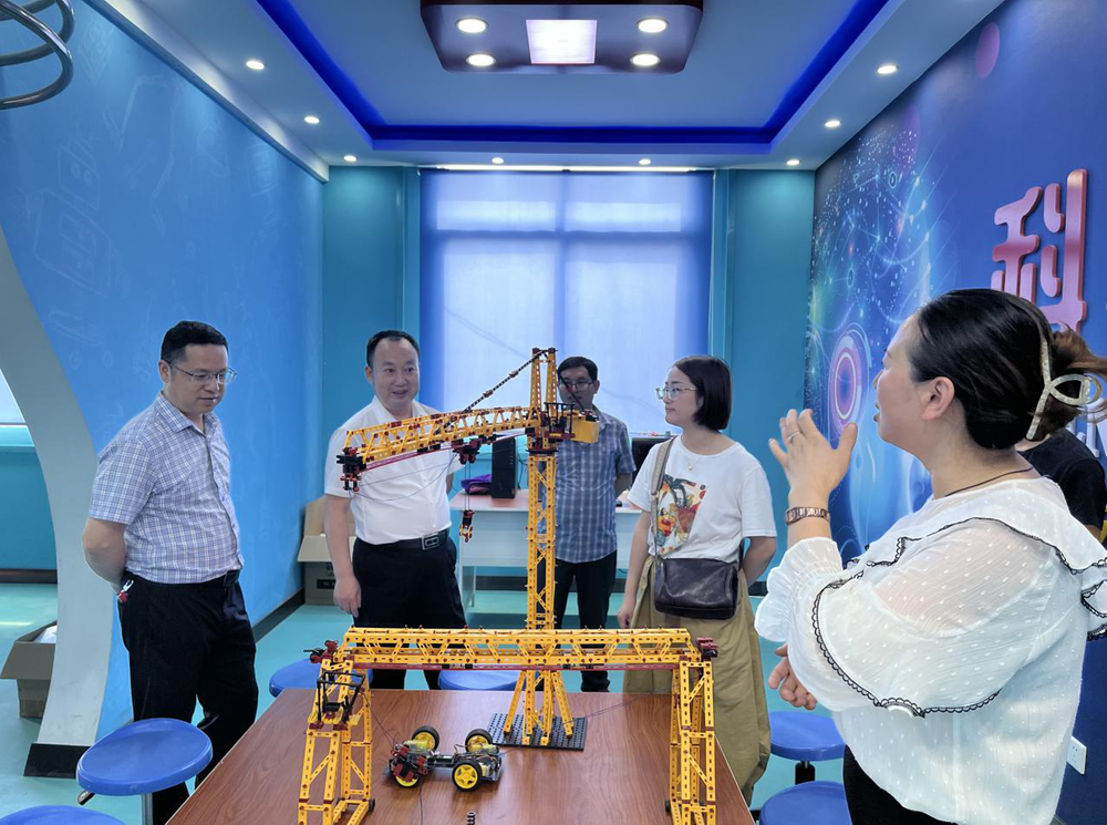 南江县教科体局到龙渠小学督导检查