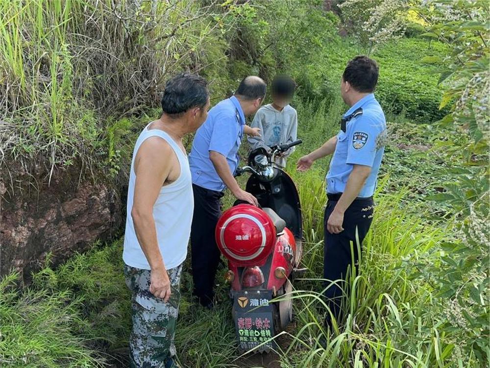 岳池公安：为群众找回丢失电瓶车
