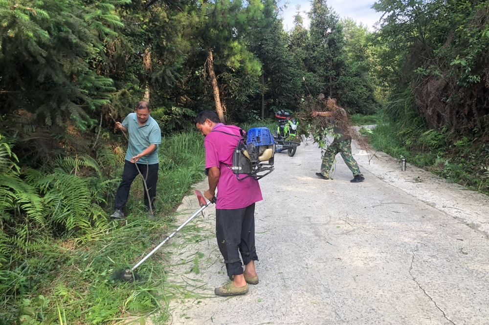 丰禾镇开展夏季森林防火演练活动