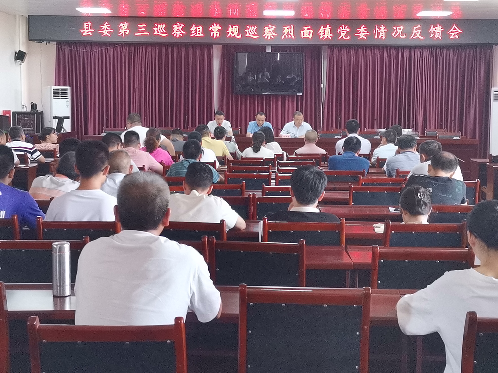 烈面镇纪委积极做好巡察发现问题整改监督工作