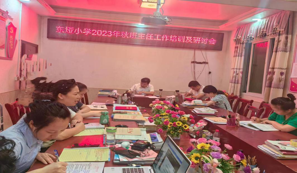 南江县东垭小学召开班主任工作培训及研讨会