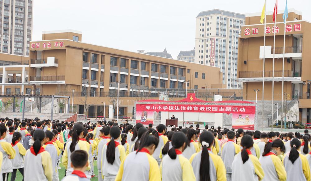 广安经开区枣山街道关工委开展法治教育进校园主题活动