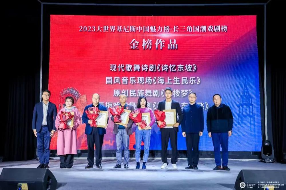 现代舞诗剧《诗忆东坡》荣获“2023大世界基尼斯中国魅力榜一长三角国潮戏剧榜”金榜