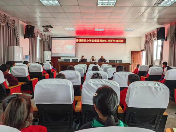 南江县长赤镇桥梁小学召开安保委员暨心理委员培训会